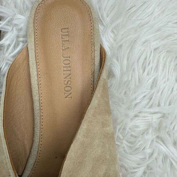 Ulla Johnson Lilo Babouche Noir Suede Knotted Pointed Toe Flats - Picture 8 of 11